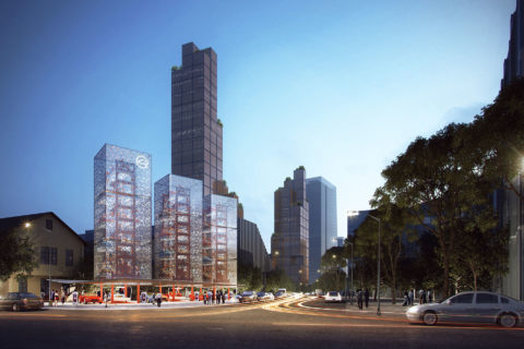 Parking Tower San Rendering