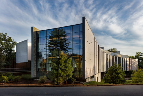 Bridge For Laboratory Sciences Exterior Ornilux Window © Richard Barnes